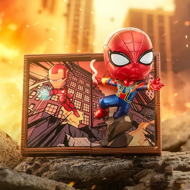 POP MART Marvel Bilderrahmen Serie Blind Box Erraten Tasche Desktop Dekoration Nette Modell Geschenk Mädchen Spielzeug Anime