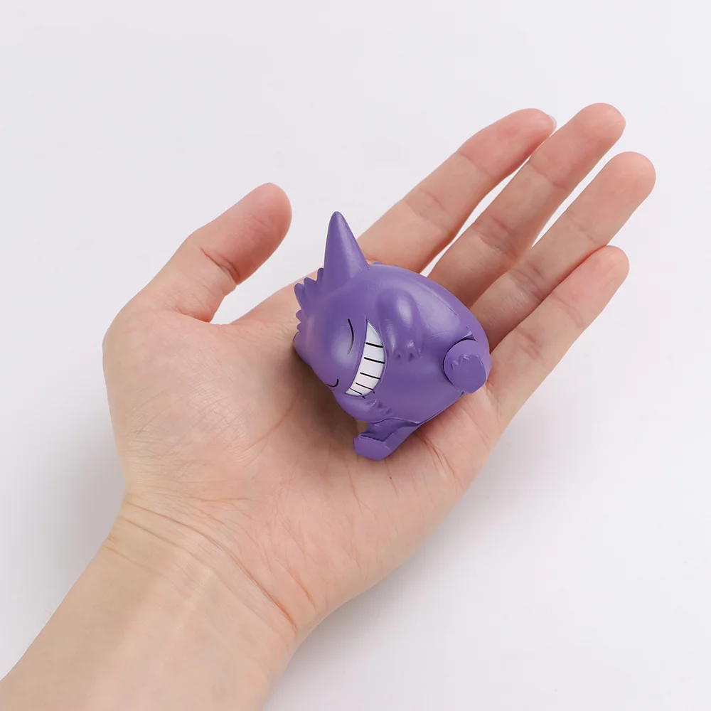 5-6 قطع من مجموعة شخصيات البوكيمون Gengar Togepi Piplup، نموذج PVC لطيف مع صندوق لمجموعة هدايا تزيين سطح المكتب