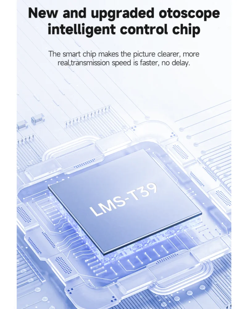 Visual Ear Scoop Endoscope WiFi Wireless Otoscope Ear Wax Removal 3.9mm 720P Taking Picture Video Compatible with IOS Android