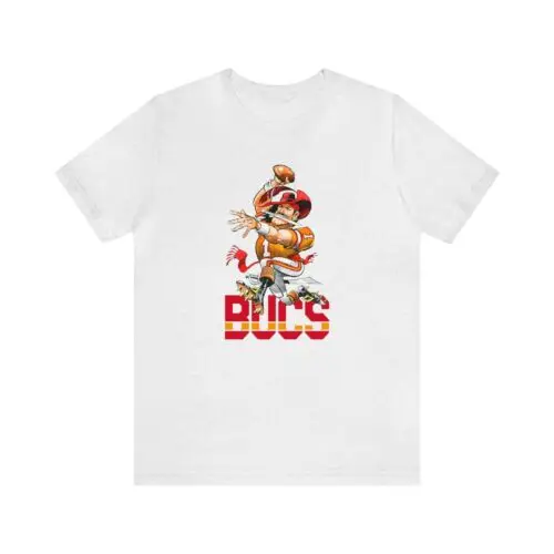 Tampa Bay Bucs Buccaneers Caricature Mascot Vintage Bella Premium Blend T-Shirt