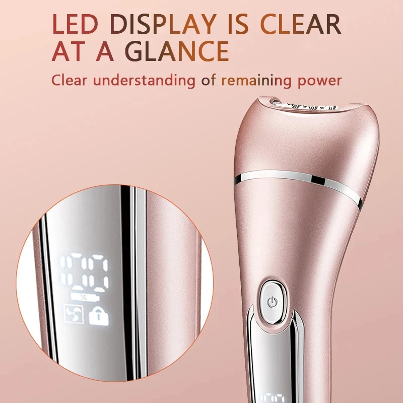 Epilator for Women 3 in 1 Electric Razor with Facial Hair Remover for Women Face Legs Arms Bikini Cordless Rechargeable Wet Dry