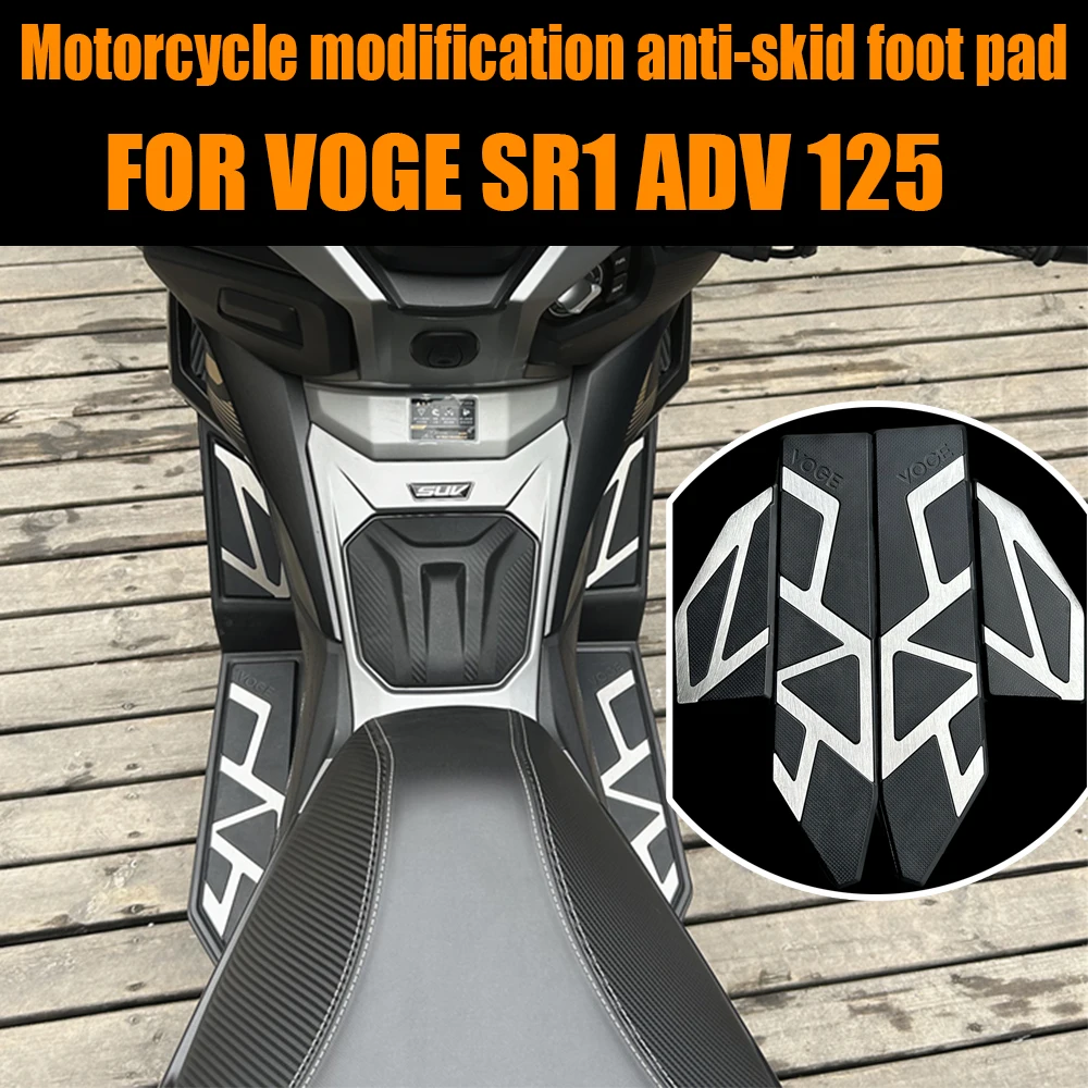 Modified CNC Pedal Decorative Nail Pad Accessories for VOGE SR1 ADV 125 Motorcycle - Easy-to-Search Title