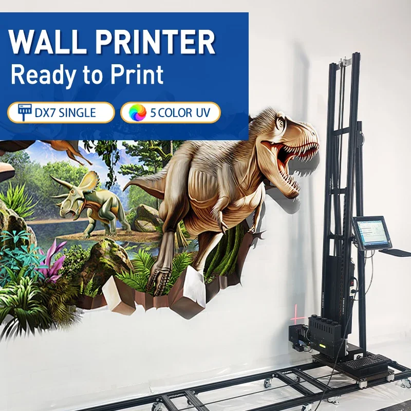 TH-UV700A Заводской 3D УФ-вертикальный настенный струйный принтер для внутреннего и наружного печати