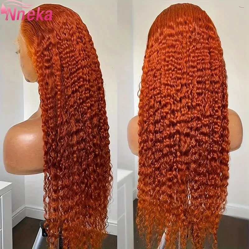 

Имбирь Глубокая Волна Вьющийся 13x6 Парик Фронта Шнурка Человеческих Волос 13x4 Hd Волна Вода Фронтальный Парик 100% Цветные Вьющиеся Человеческие Волосы Парик Для Женщин