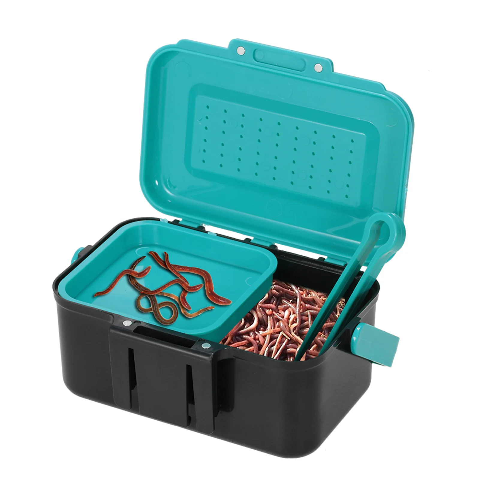 

Portable Fishing Lure Box Case Live Lure Bait Hook Earthworm Carrying Case Waist Fishing Tackle Box For Outdoor Fishing Lure Box