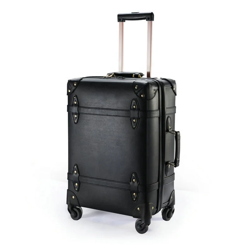 

20-Inch Retro Polyurethane Trolley Outdoor Travel Case