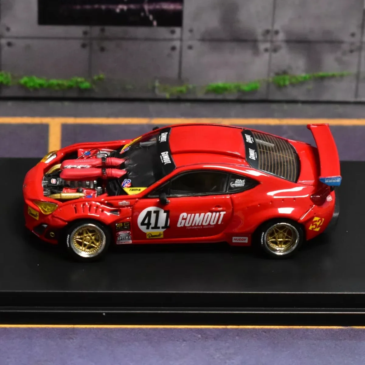 Tokyo 86 Ferrari 458 motor 4586GT Racing DCM 1:64 miniaturas a escala verdadera aleación de fundición a presión modelo de coche colección regalo juguete