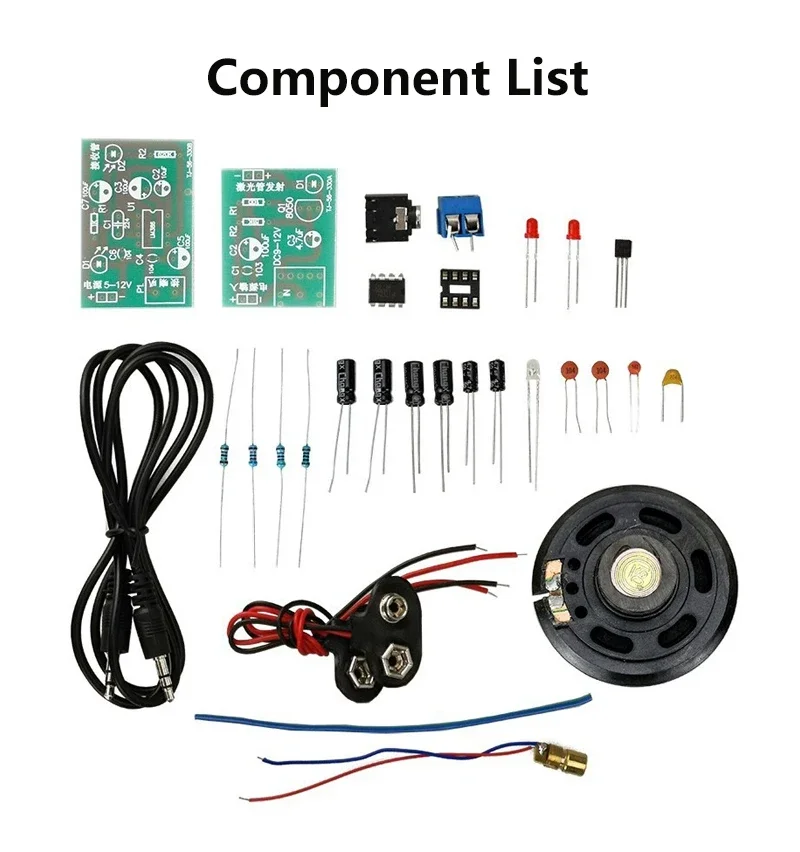 DIY Laser Wireless Audio Transmission Circuit Kit for Electronic Experiment Welding Learning