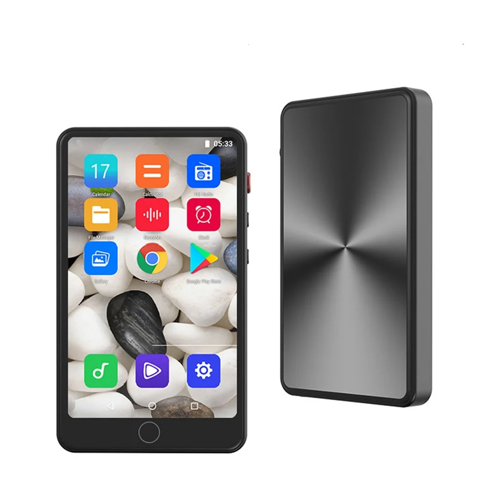 مشغل MP4 يعمل بنظام Android مقاس 4.0 بوصة يعمل باللمس مع مشغلات موسيقى MP3 بلوتوث وواي فاي تدعم العبرية