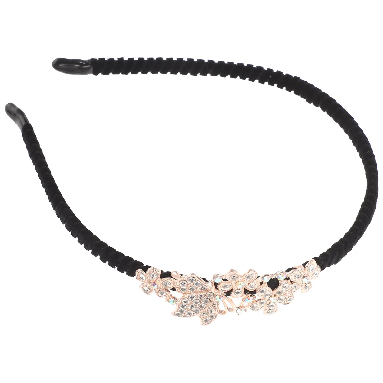 

Girl Headbands Non-slip Sparkly Cosplay Party Beaded for Wedding Guest Rhinestone Holiday Women Elastic Bride