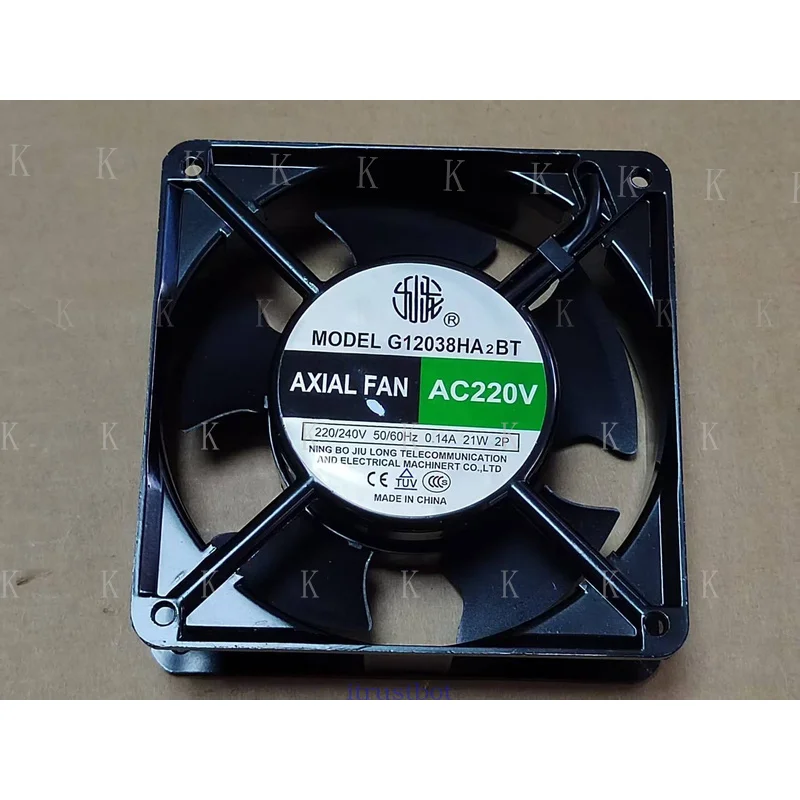 C  FOR for G12038HA2BT Aluminum frame AC fan 220VAC 50/60HZ 21W 120*120*38mm