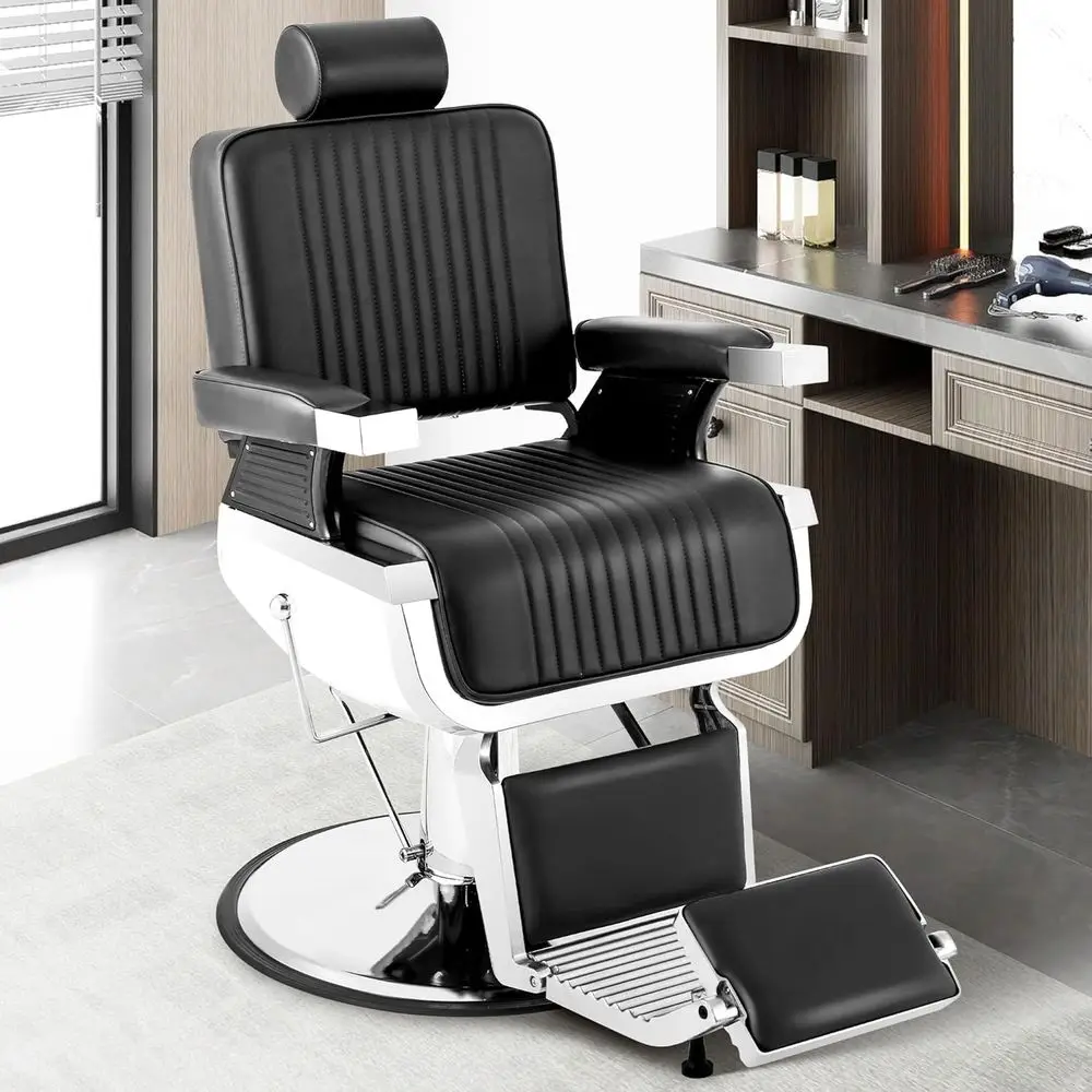 

Hydraulic Stylist Chair for Haircuts and Barbershop Tattoos - Beauty Salon Equipment