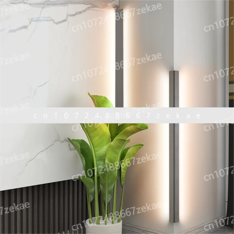 Minimalist, long wall lamp, corner lamp, outdoor led living room background wall corner