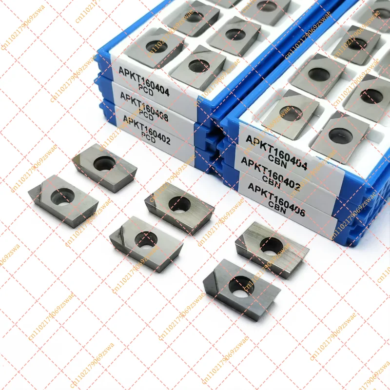 APKT1604 CBN & PCD Milling Inserts, 90° Tungsten Carbide Cutter Blades
