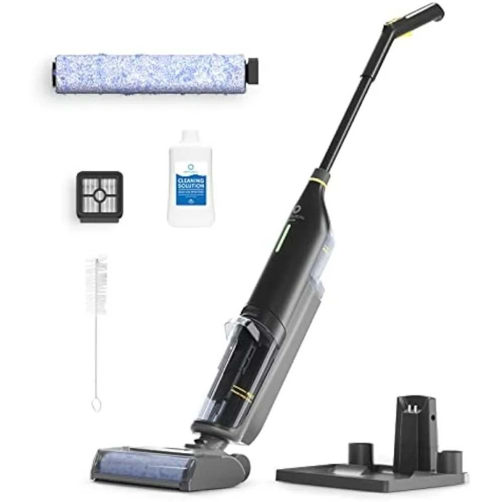 

Smart Wet Dry Vacuum Cleaner, Cordless Hard Floor Cleaner Vacuum Mop All in One with Self-Cleaning, Smart Voice Assistant