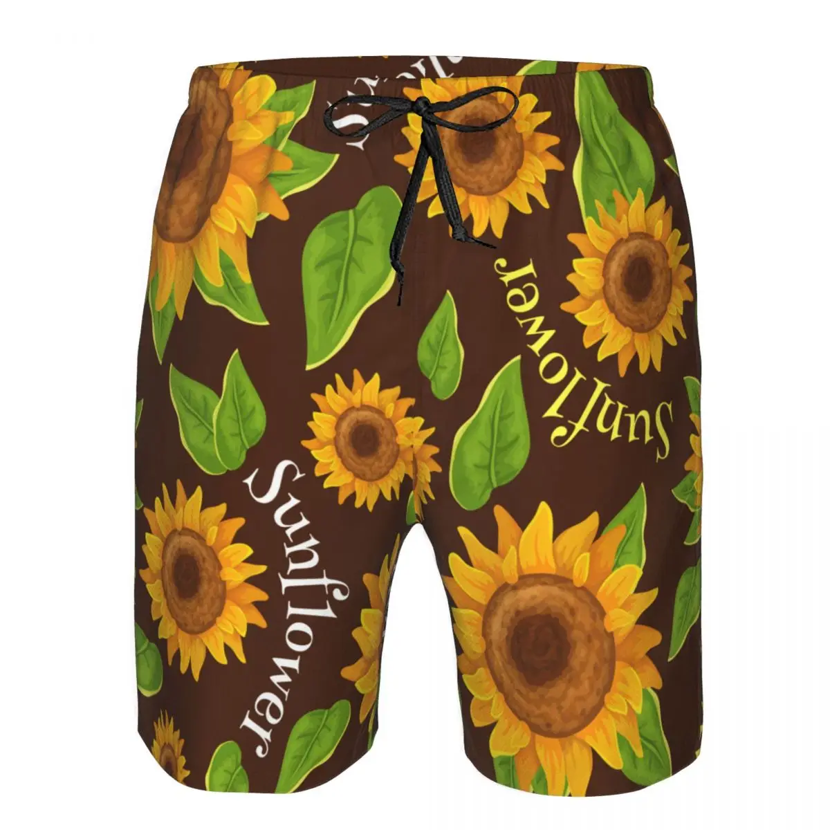 

Men Shorts Sports Athletic Running Sport Fitness Beach Basketball Jogging Man Loose Short Pants Sunflower