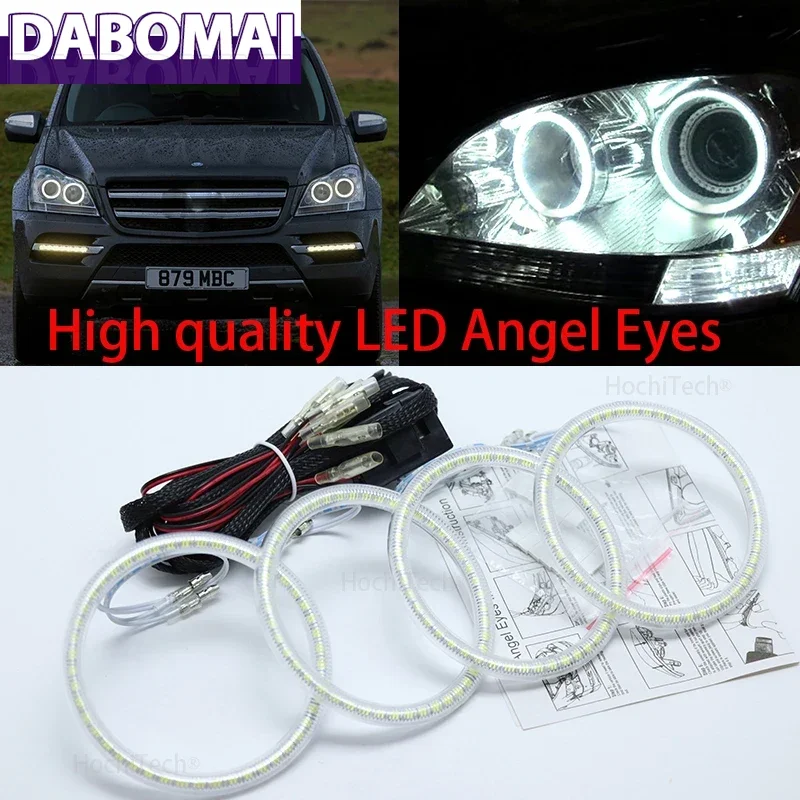 

ДХО для Mercedes Benz GLS Class X164 2007-2012 супер яркий белый цвет 3528 SMD светодиодный комплект «ангельские глазки» дневные ходовые огни