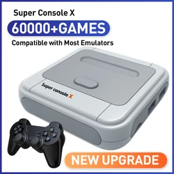 Super Console X 60000 Classic Video Games Console Wireless Emulator Multi-player Retro Arcade Game Box For NES//N64/PS1/PSP/NDS