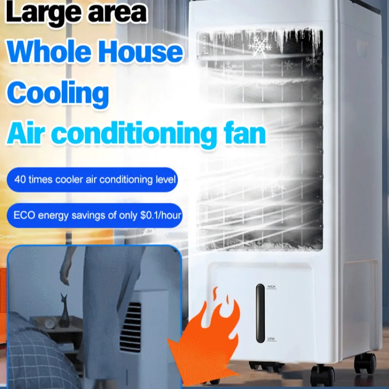 Household Small Chiller Mobile Refrigeration Air Conditioner European Standard Floor Standing Refrigeration Air Conditioning Fan