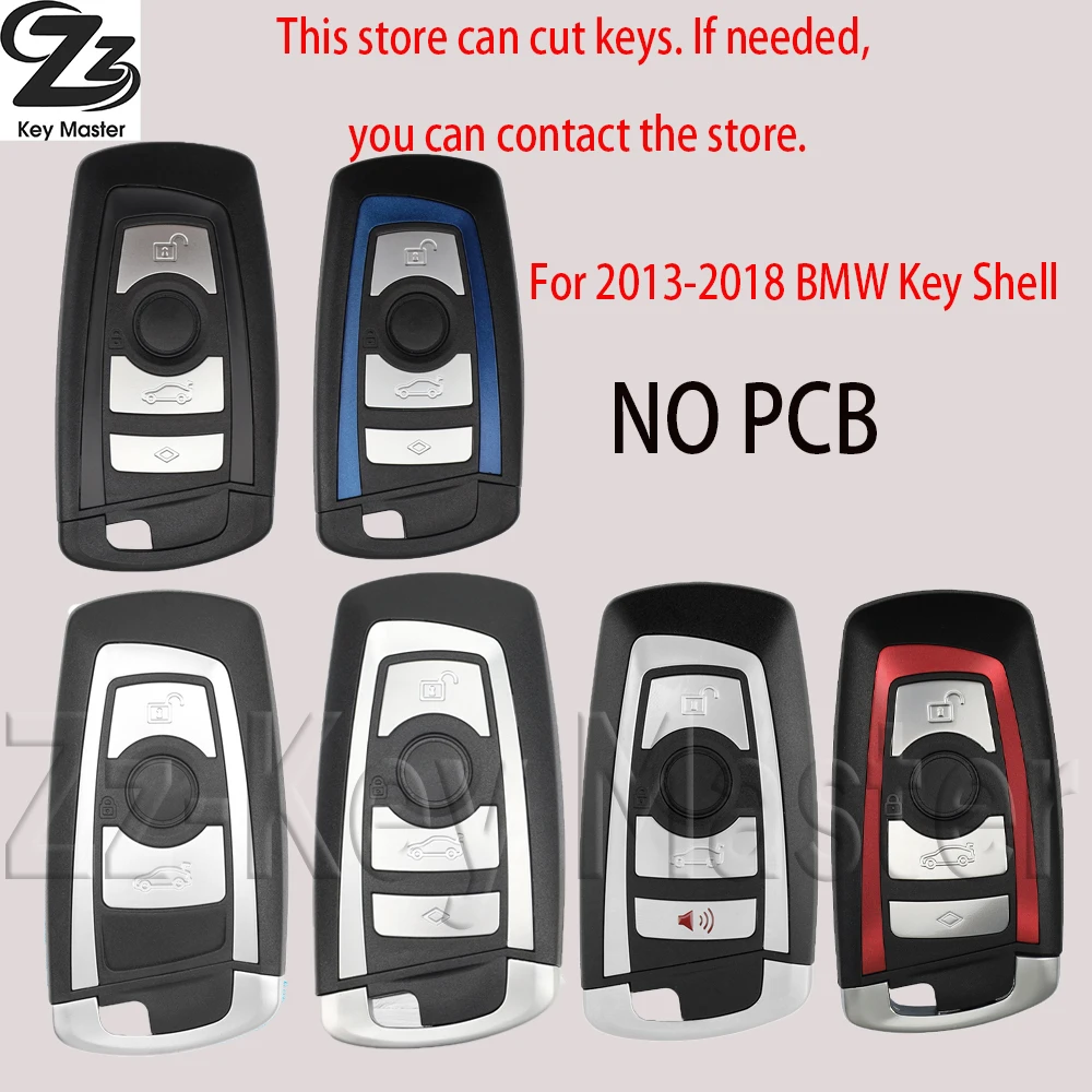 

Zz для BMW CAS4 F 3 5 7 серии Smart Remote Car Key Shell F10 F20 F30 F40 Брелок 3/4 Кнопочный чехол для ключей Пустая крышка