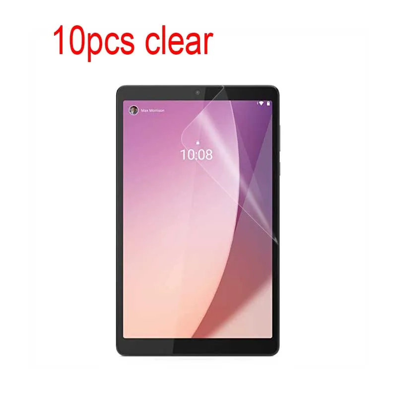 Clear HD Screen Protector Plastic Soft Film For Lenovo Tab M8 4.Generation TB-300FU， 10pcs