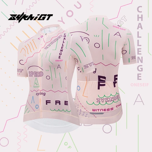 ZYKNIGT-camisetas de ciclismo para mujer, ropa de ciclismo de carretera de verano, ropa de secado rápido, tops de ciclismo de alta calidad, ropa deportiva de ciclismo