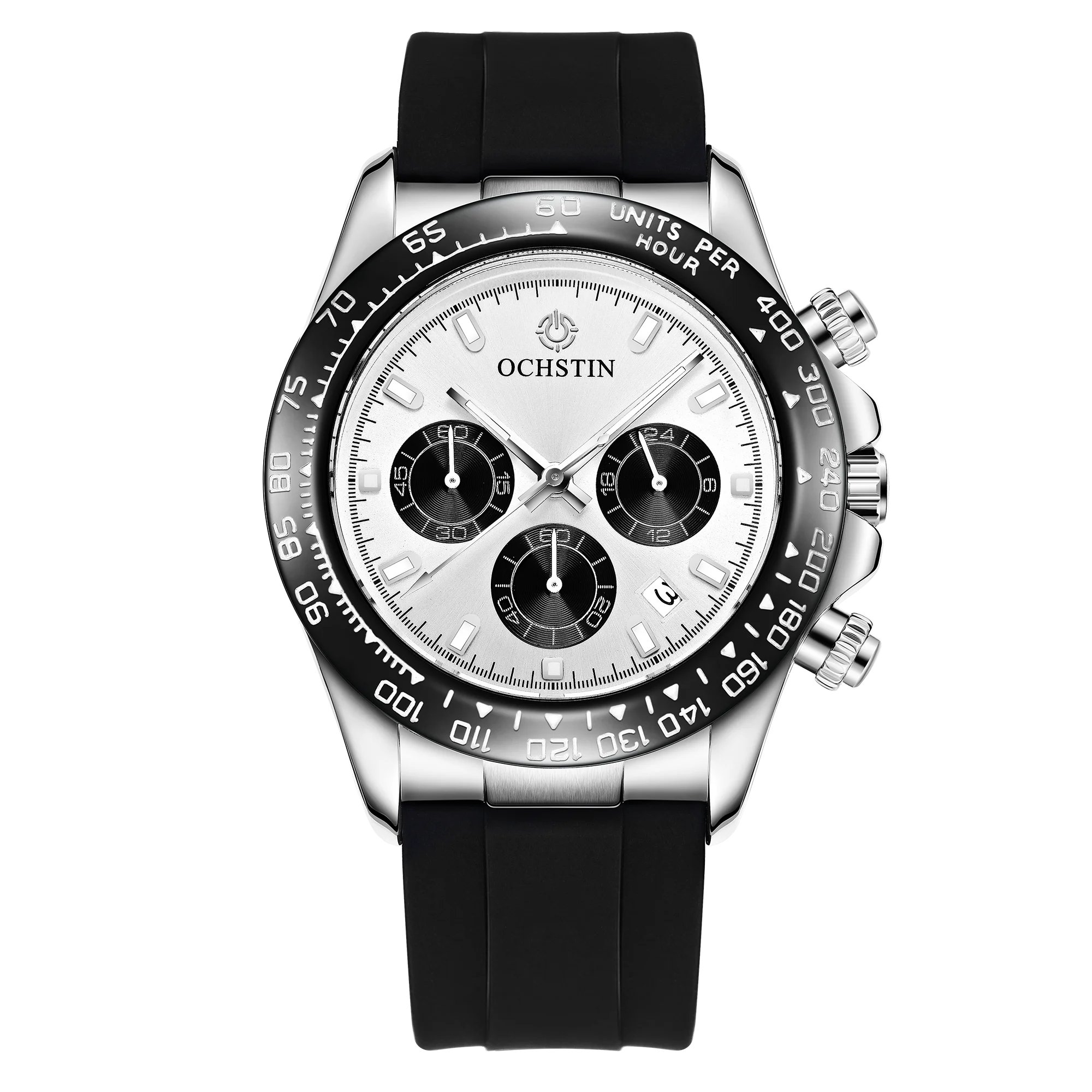 

With OCHSTIN Brand Di Tong Take Panda Eye Series Multi-Function Timing Run Seconds Quartz Watch Silica Gel With The Man Watch