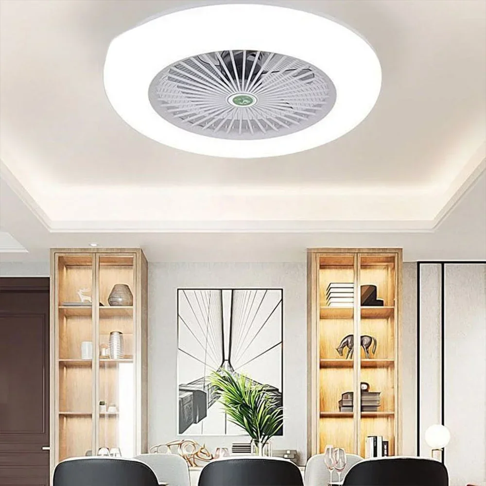 chandelier fan ceiling lamp with led light silent fans and control cooling ventilator Electric lights