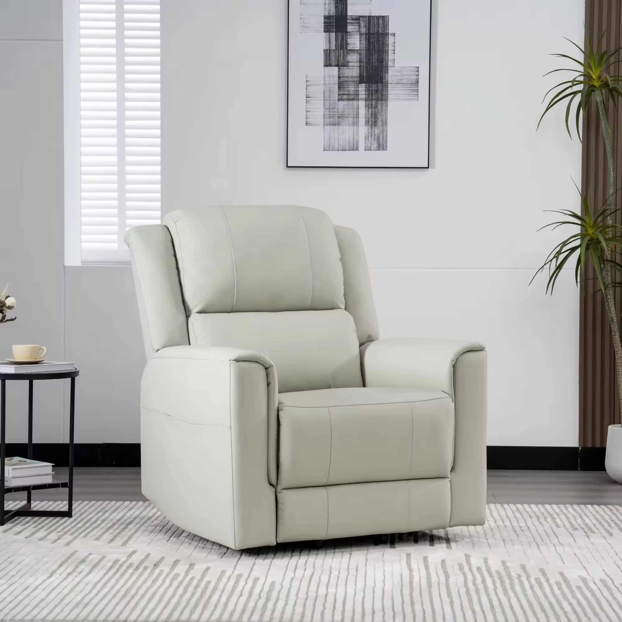 أريكة رفع كرسي كهربائي من الجلد الحديث مع نظام محرك لمساعدة المسنين وأثاث المكاتب المنزلية #1