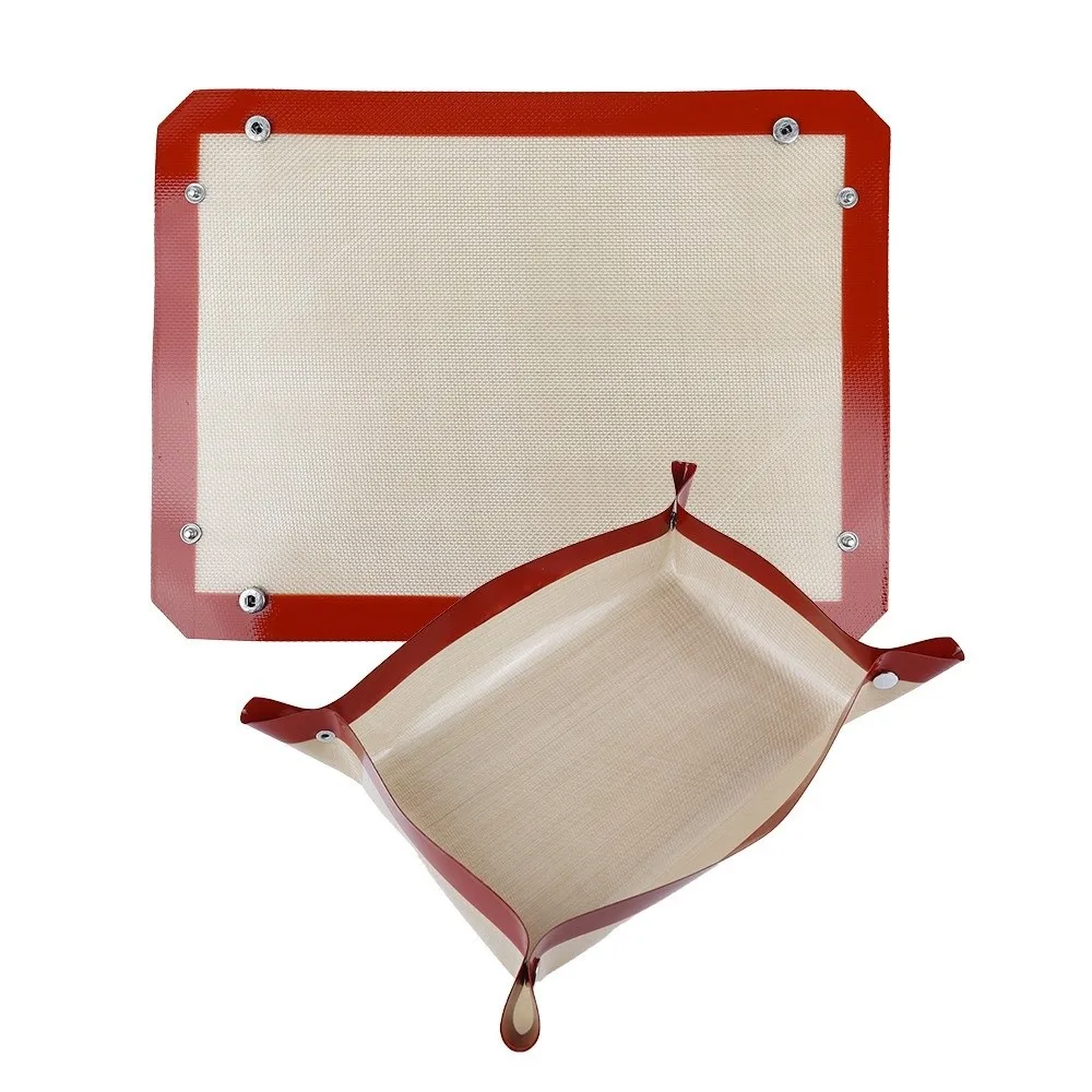 

Reusable Snap Together Baking Mat Silicone Heat-resistant Non-Stick Oven Sheet High Temperature Resistant Multi-functional