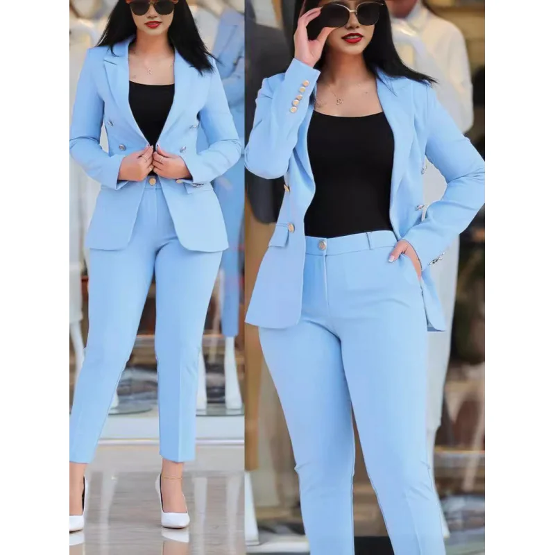 2024Cross-Border Amazon Independent Station New Fashion Casual Business Wear Women's Suit Suit