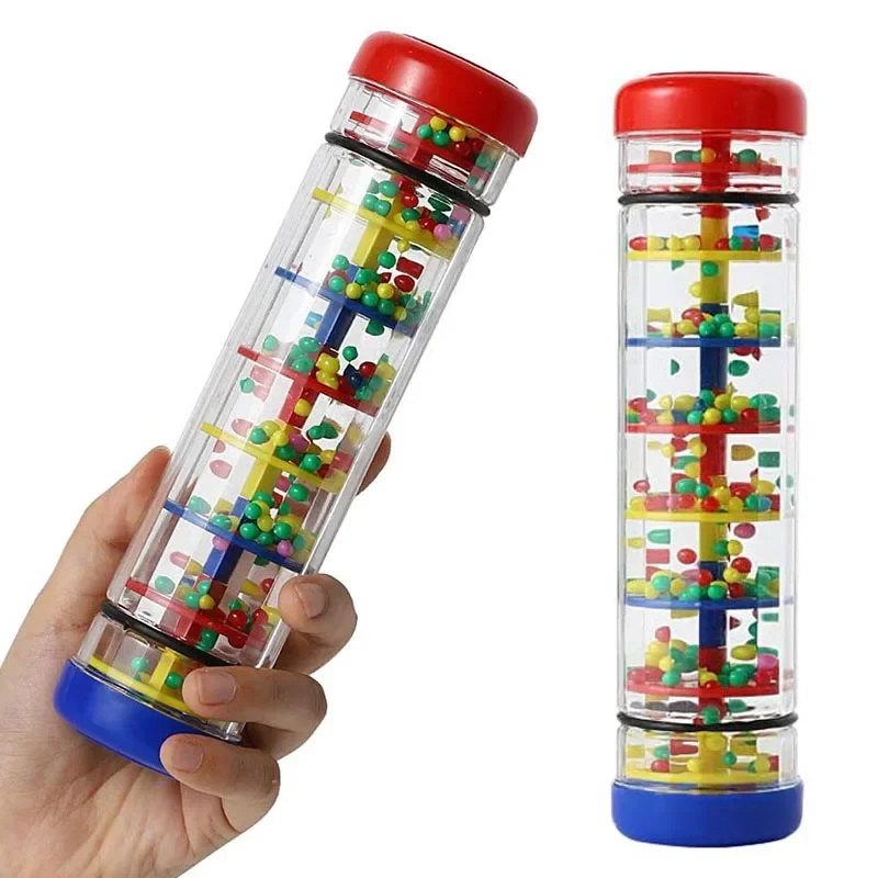 Montessori Baby Rain Stick giocattolo musicale sonagli per bambini giocattolo educativo precoce strumento musicale giocattoli sensoriali per bambini regalo per bambini