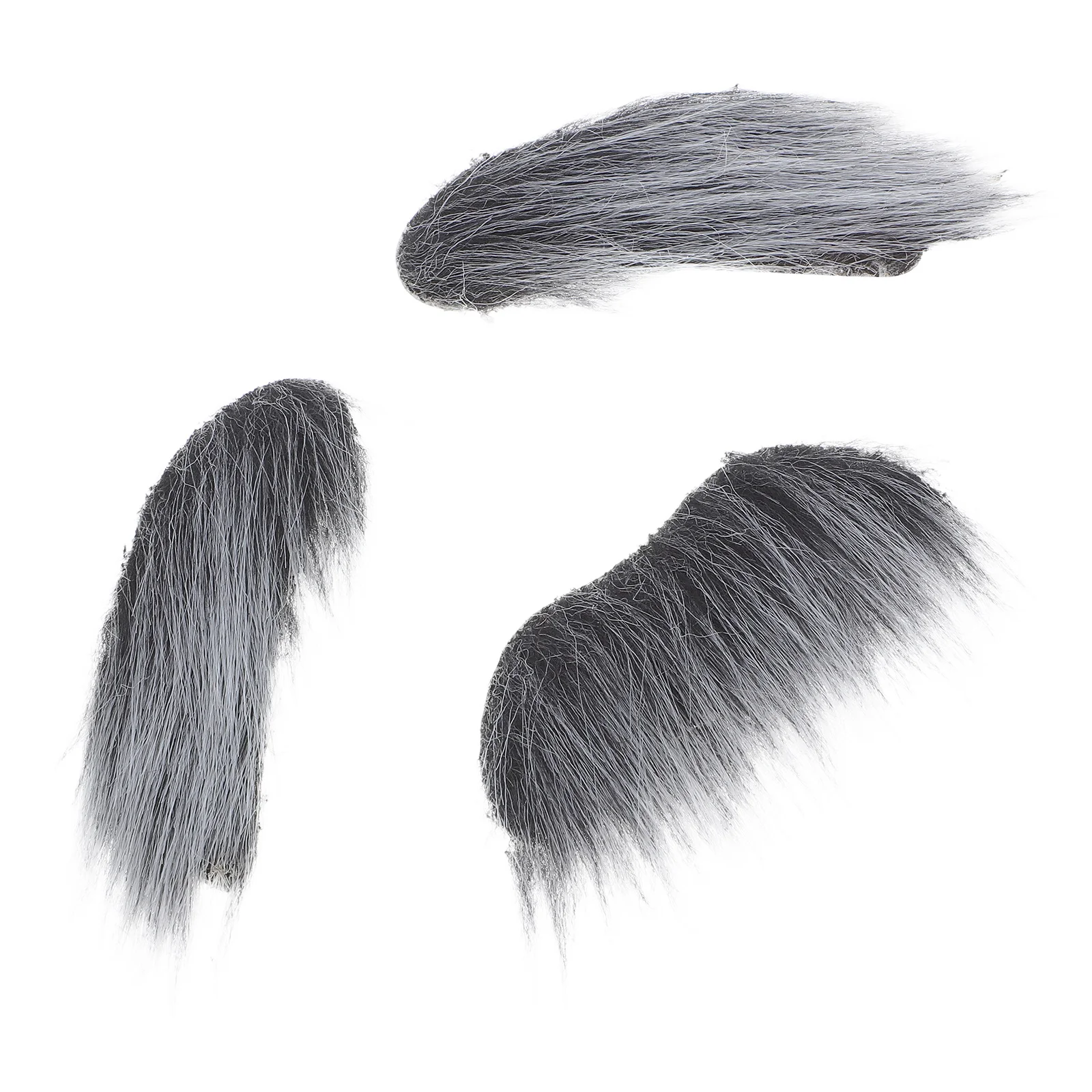 1 Juego de cejas de barba falsa esenciales para Halloween, conjunto autoadhesivo de alta realidad, ceja de bigote, accesorio de Cosplay, disfraz divertido para hombres