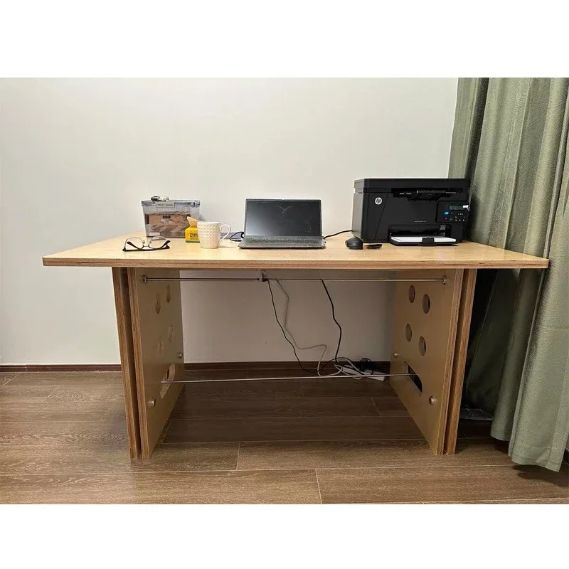 Medieval Birch Ocean Board Optical Shaft Household Desk Writing Desk Computer Desk Workbench