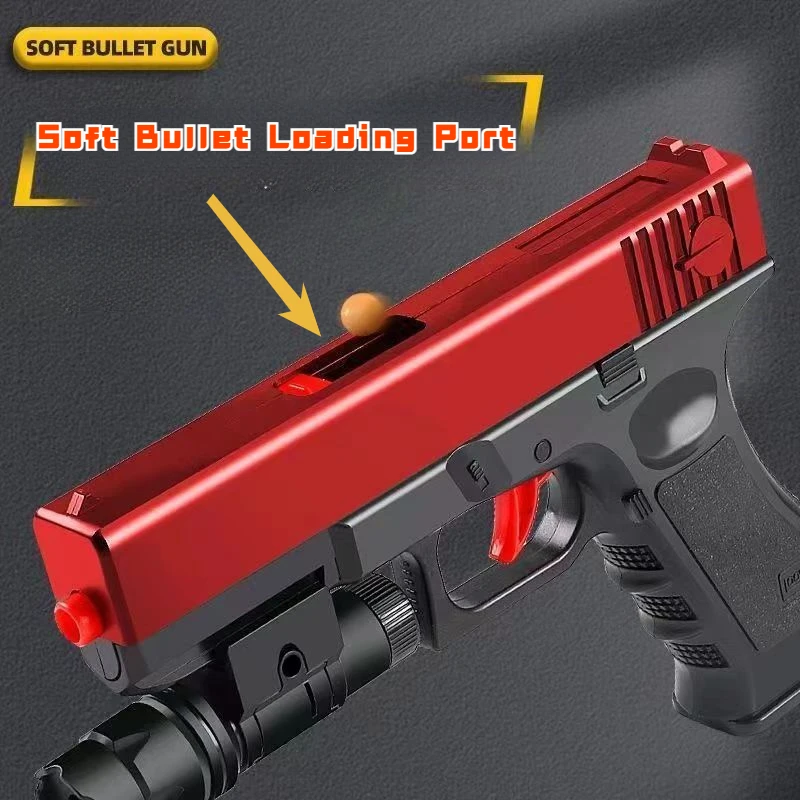 G17 manuelle Spielzeug pistole Soft Darts Kugeln Pistole Airsoft Pistole für Jungen Outdoor Sport Blaster Jungen Geschenk