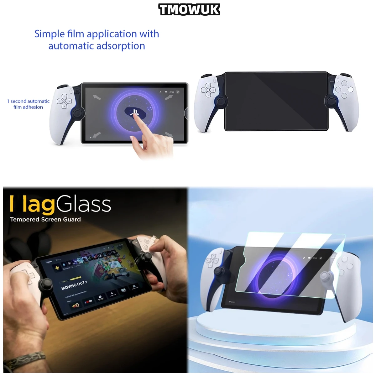 

Crystal Clear Protective Film For Sony PlayStation Portal 5 PS5 - Ultra Touch Sensitive