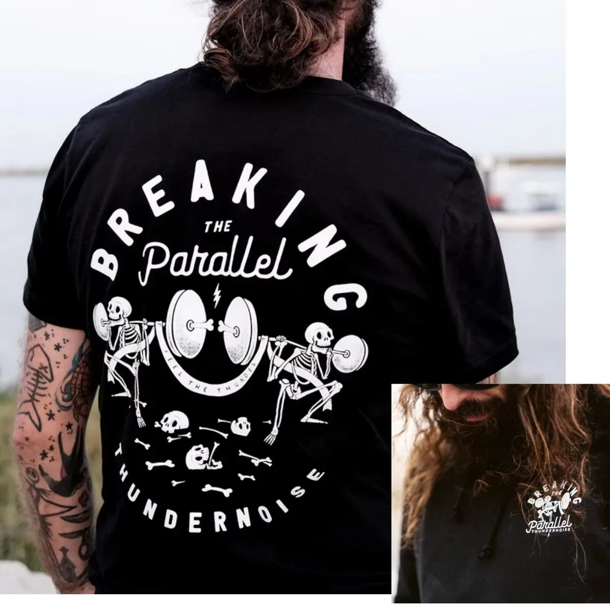 2026 New Men Crew Neck T Shirt 'Lift Heavy Run Fast' Text Print Short Sleeve Training Casual Tee