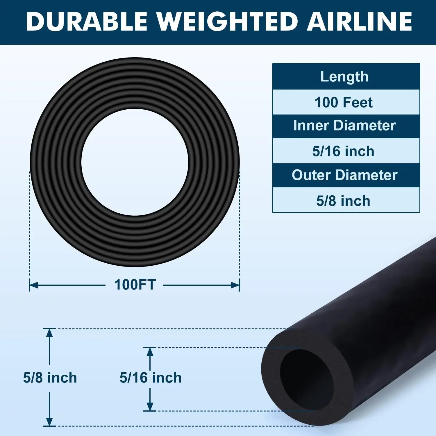 PAS20 Pond & Lake Aeration System for Up to 3 Acre, 3/4 HP Compressor + Two 100' Weighted Tubing + 2 Diffusers