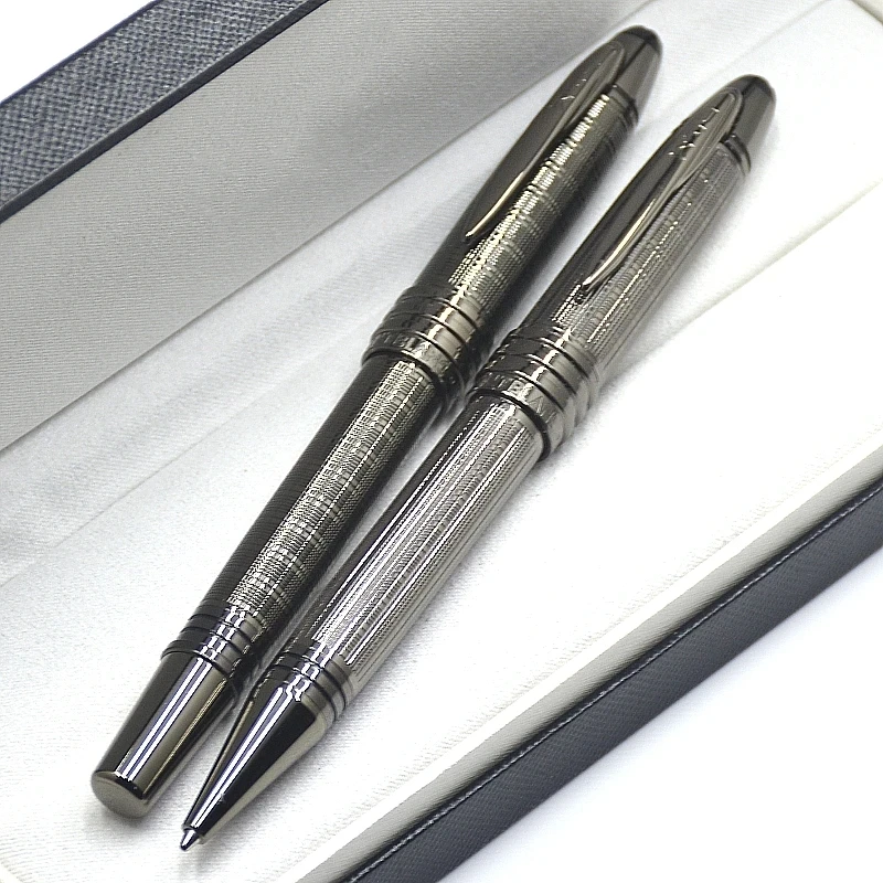 Great John F Kennedy Black&Blue Metal Rollerball Pen MB Ballpoint Pen Office School Writing Fountain Pens With JFK Serial Number