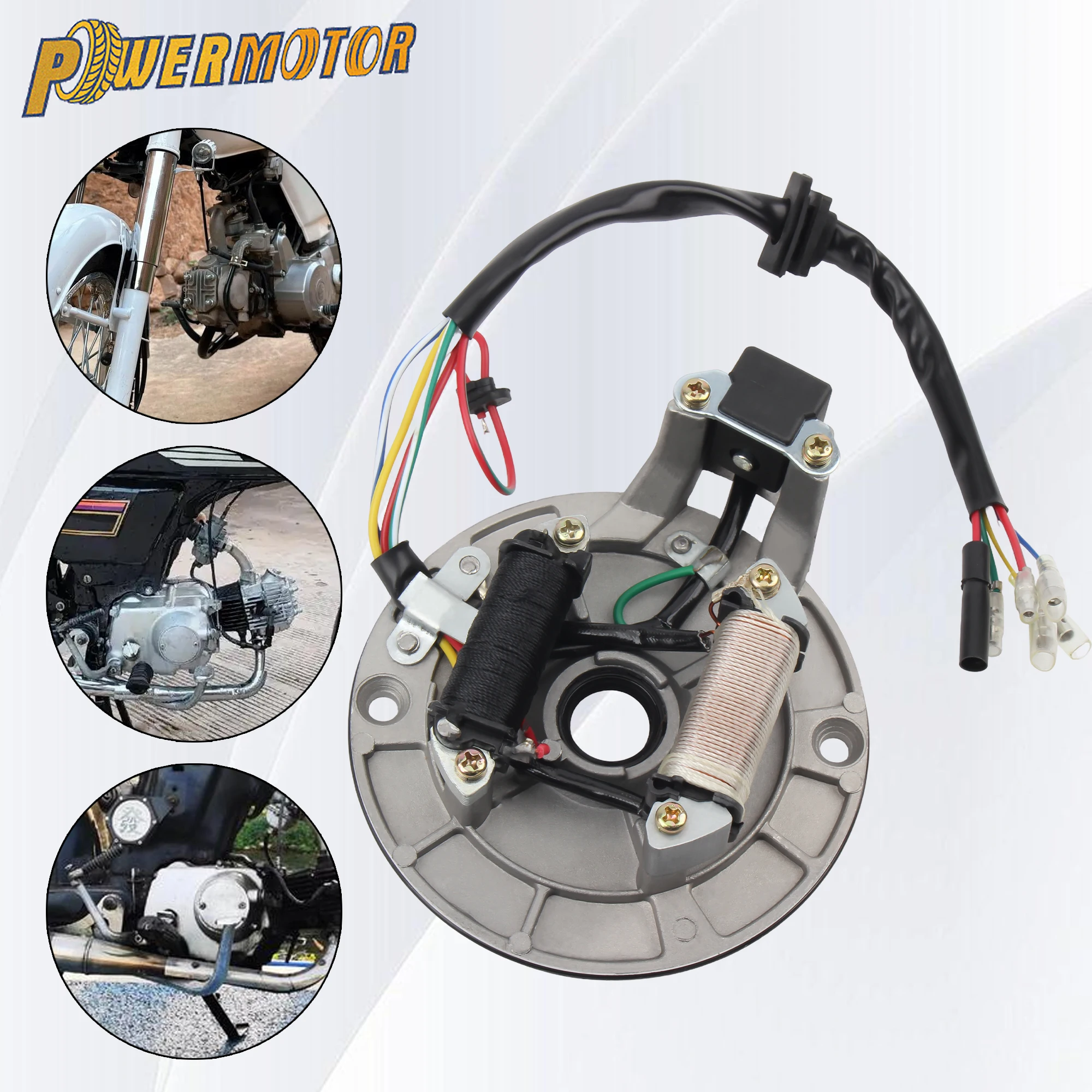 

Motorcycle Ignition Stator Magneto Plate Coil for Taotao Sunl 50cc 70cc 90cc 110cc 125cc ATV Go Kart DirtBike Quad Modified Part