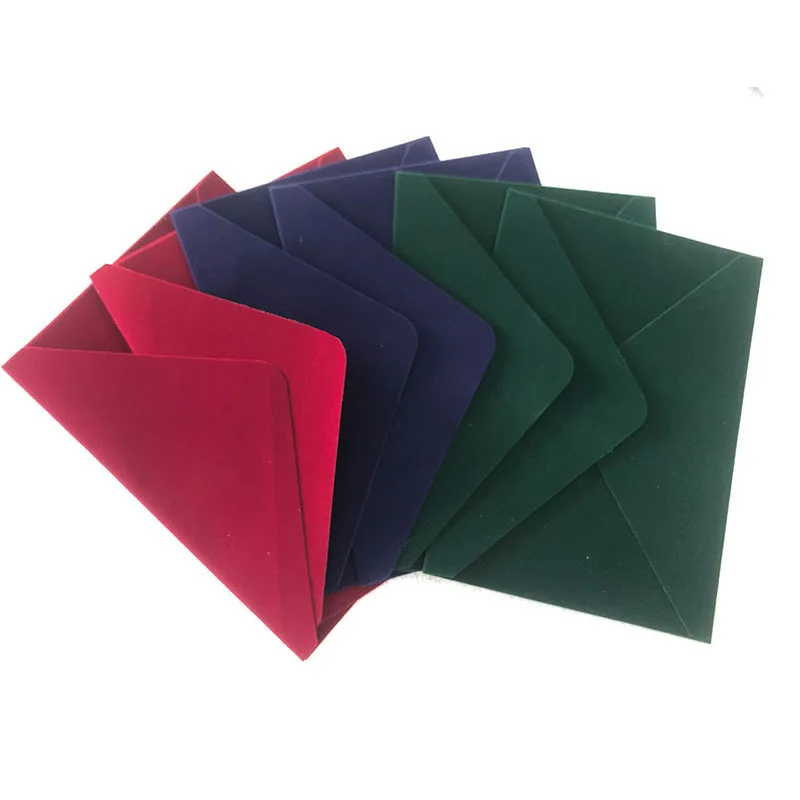 Enveloppes en velours douces et lisses, 25 pièces, 13.5x19.5 cm, adaptées aux cartes d'invitation de 5x7 pouces, pour mariage, anniversaire, fête d'affaires, couverture cadeau