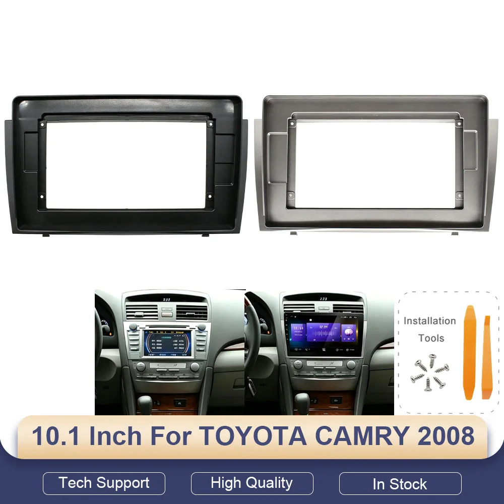 10.1 Inch Car Frame Fascia Adapter For TOYOTA CAMRY 2008 Android Radio Dash Panel Kit, No Cable Included