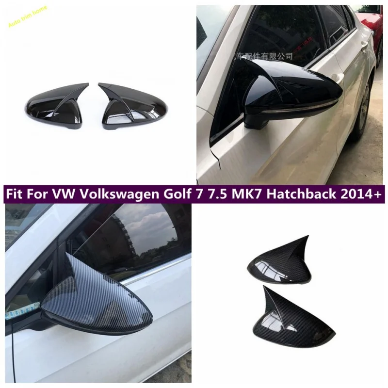 

Car Ox Horn Wing Case Rearview Mirror Cover Trim Fit For VW Volkswagen Golf 7 7.5 MK7 Hatchback 2014 - 2019 Exterior Accessories