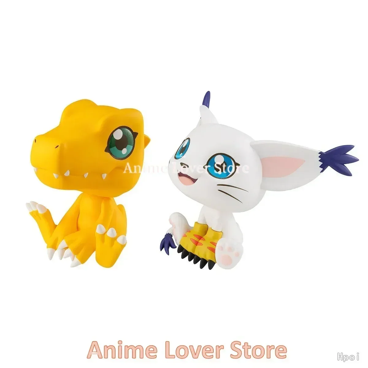 In Stock Original Megahouse Look Up Digimon Adventure Tailmon Patamon Agumon Gabumon Anime Figures Toys For Kids Gifts