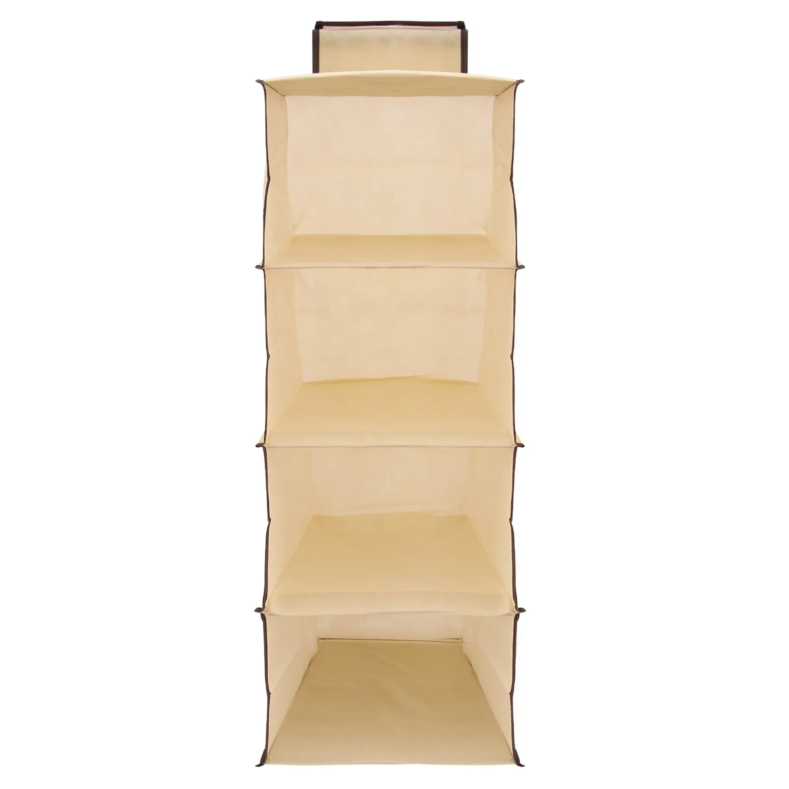 

Компактный 4-ярусный подвесной органайзер из нетканого материала для хранения одежды и аксессуаров, 30x30x84 см