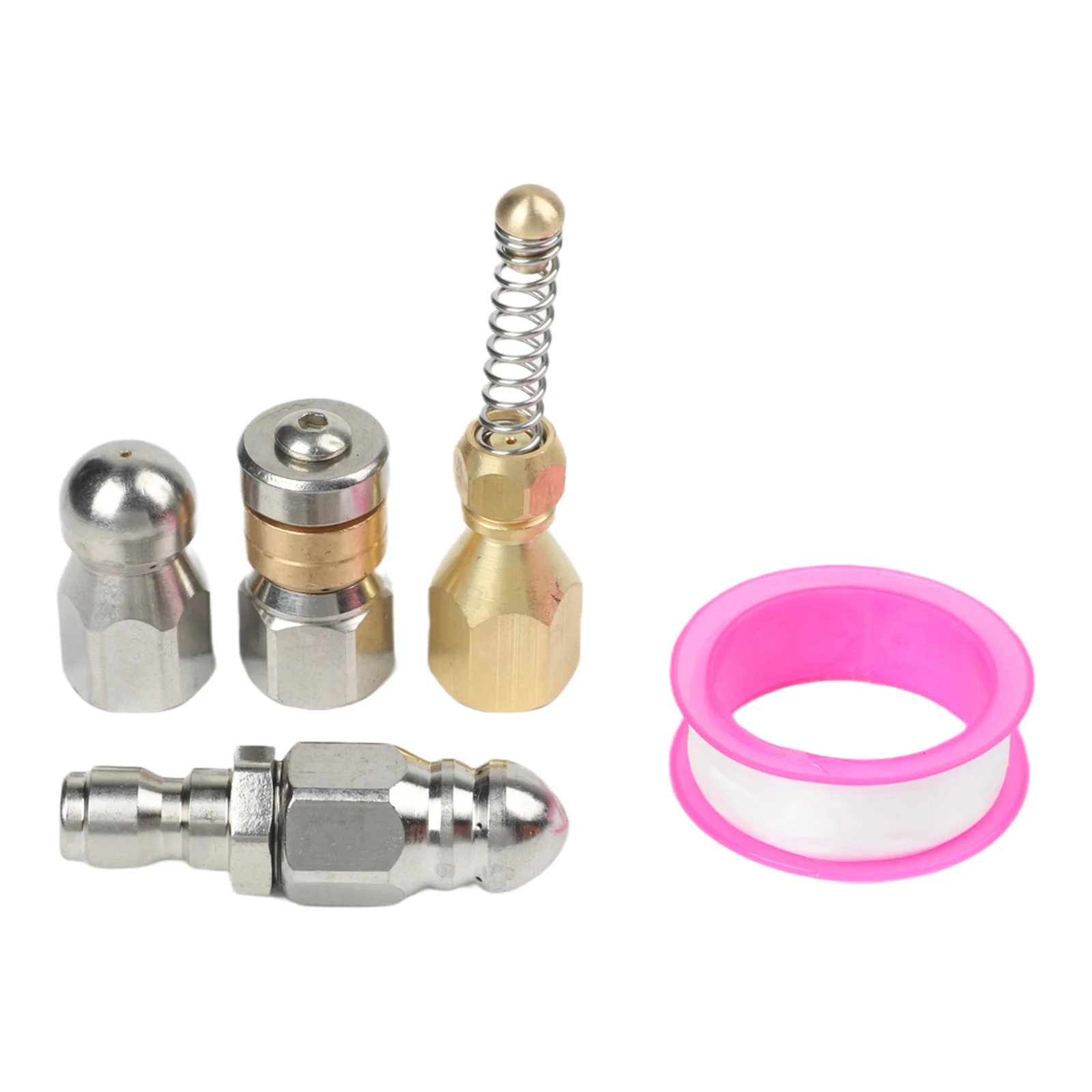 

Набор насадок для прочистки канализации с 14-дюймовыми быстросъемными насадками из нержавеющей стали для эффективной очистки труб