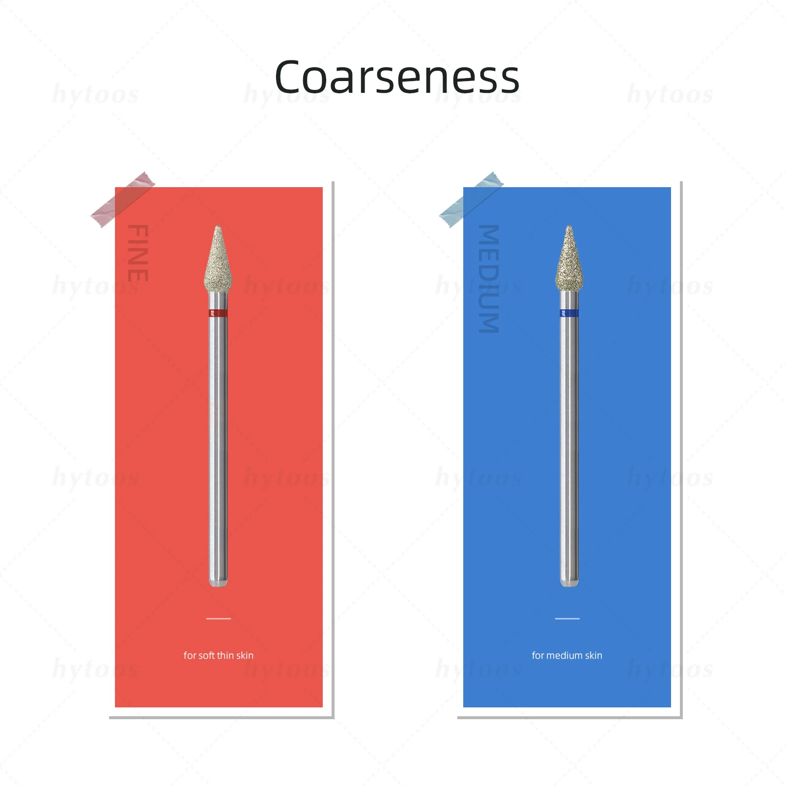 HYTOOS Bud cuticule forets à ongles professionnel diamant russe foret à ongles sécurité sous les ongles peau morte nettoyant pré-traitement outils