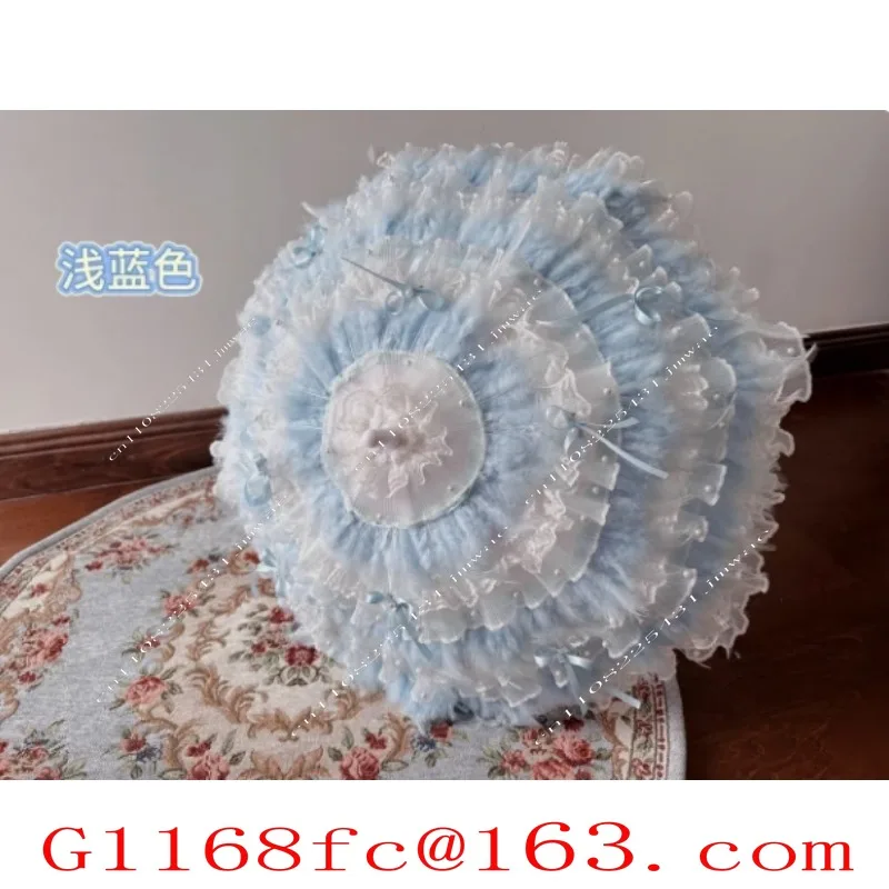 Little Feather Umbrella Flower Wedding Lace Wedding Photography Umbrella Prop