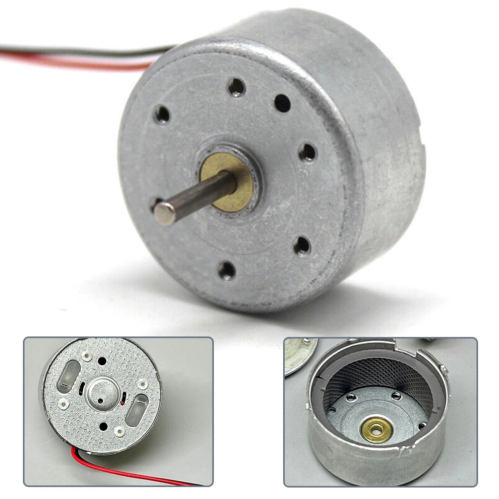 1pc Motor For DIY Solar Fans Electronic Tools RK-300C RF-300CA-12350 DC 1.5V-6V 9000RPM 24mm Round Electric Motor DIY Fan