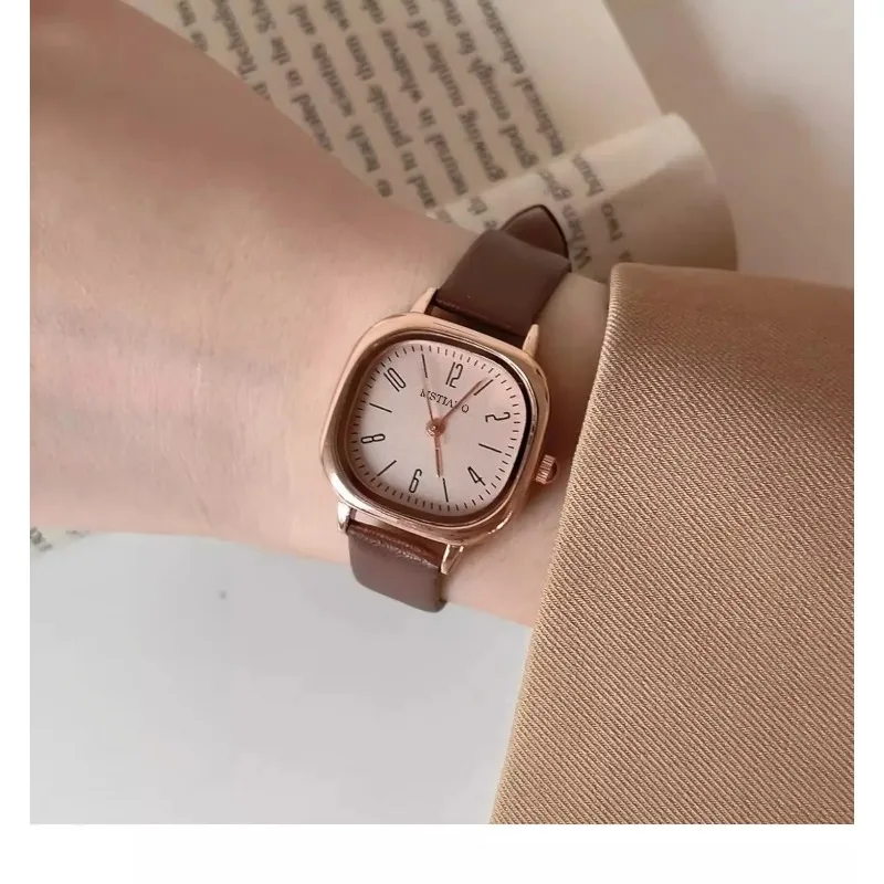 Повседневные квадратные женские часы, простые кварцевые наручные часы для девочек, студентов, подарок, женские часы Reloj Para Mujer